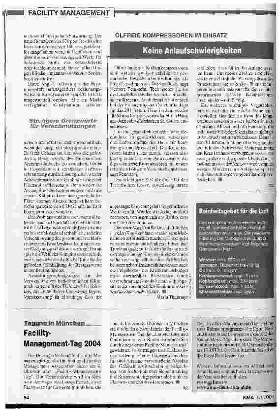 Vorschauseite 3: Kompressoren, ölfreiMEDIZINISCHE DRUCKLUFT