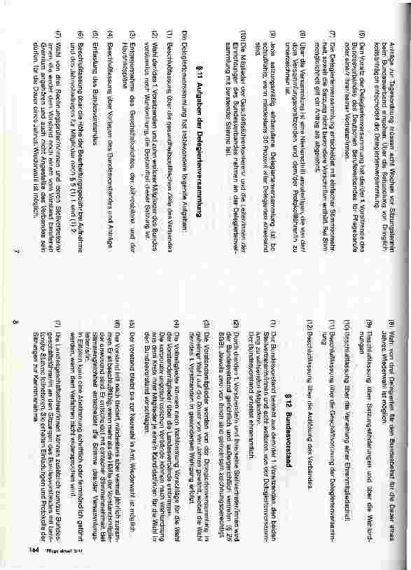Vorschauseite 4: Satzung Deutscher Berufsverband für Pflegeberufe e.V. (DBfK) Bundesverband