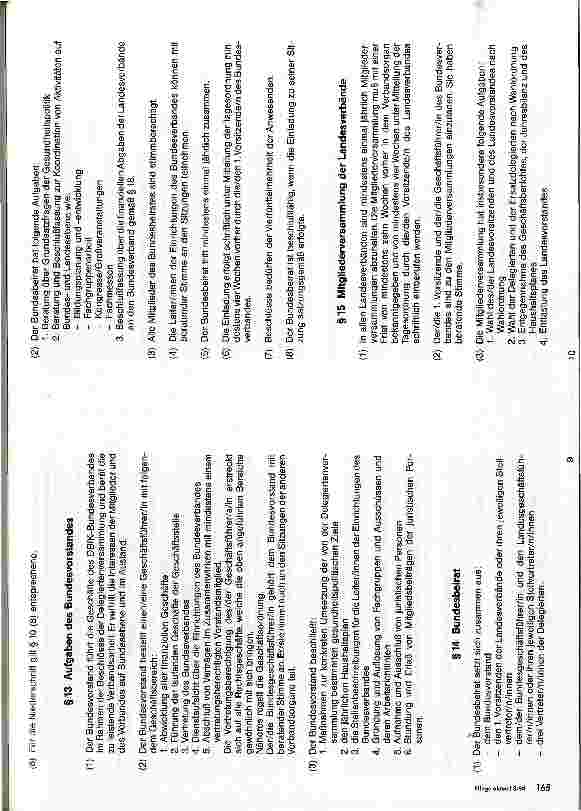 Vorschauseite 5: Satzung Deutscher Berufsverband für Pflegeberufe e.V. (DBfK) Bundesverband