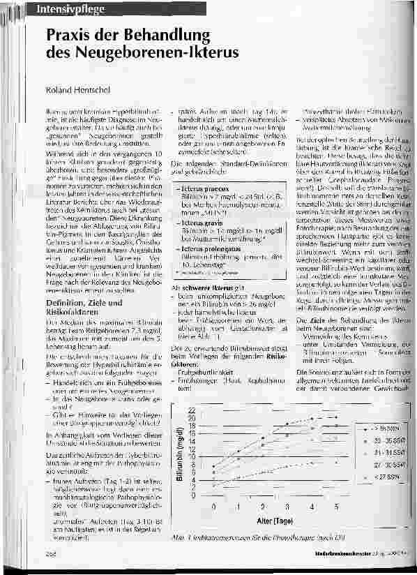 Vorschauseite 1: Praxis der Behandlung des Neugeborenen-Ikterus