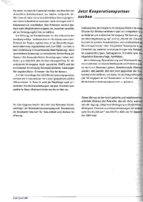 Vorschauseite 2: IV im GKV-ModernisierungsgesetzWie eine Idee in Gesetze gegossen wird