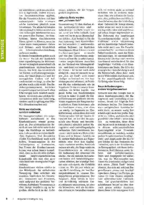 Vorschauseite 2: Strategische Krankenhausentwicklung
