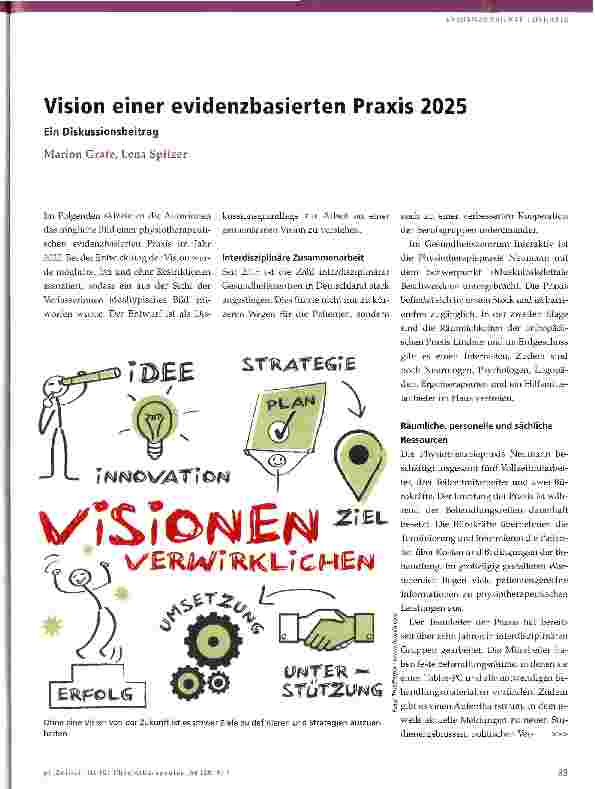 Vorschauseite 1: Vision einer evidenzbasierten Praxis 2025