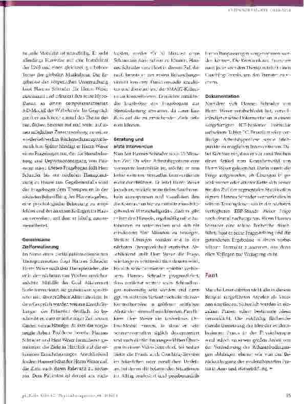 Vorschauseite 3: Vision einer evidenzbasierten Praxis 2025