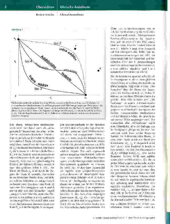 Vorschauseite 3: Ist die Interaktion von Opiaten mit anderen Anästhetika synergistisch?