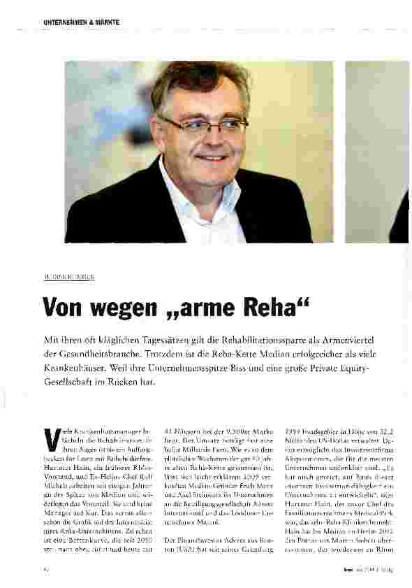 Vorschauseite 1: Von wegen „arme Rena