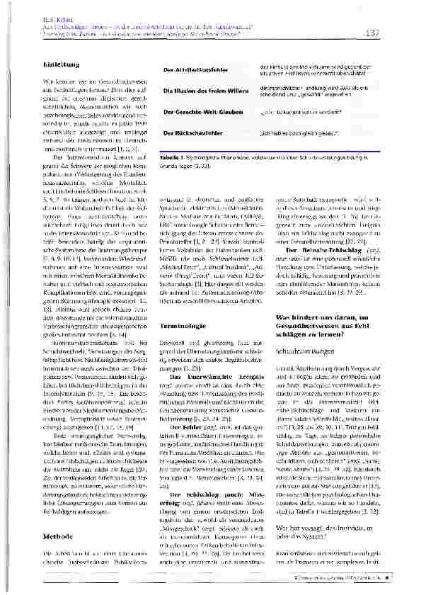 Vorschauseite 2: Aus Fehlschlägen lernen Ist die Intensivmedizin bereit für den Kulturwandel?