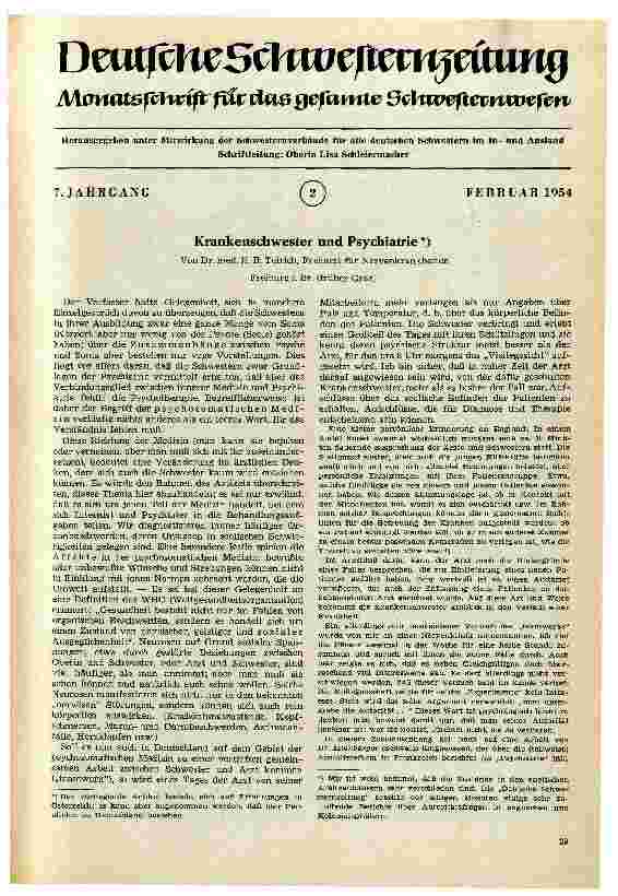 Vorschauseite 1: Krankenschwester und Psychiatrie