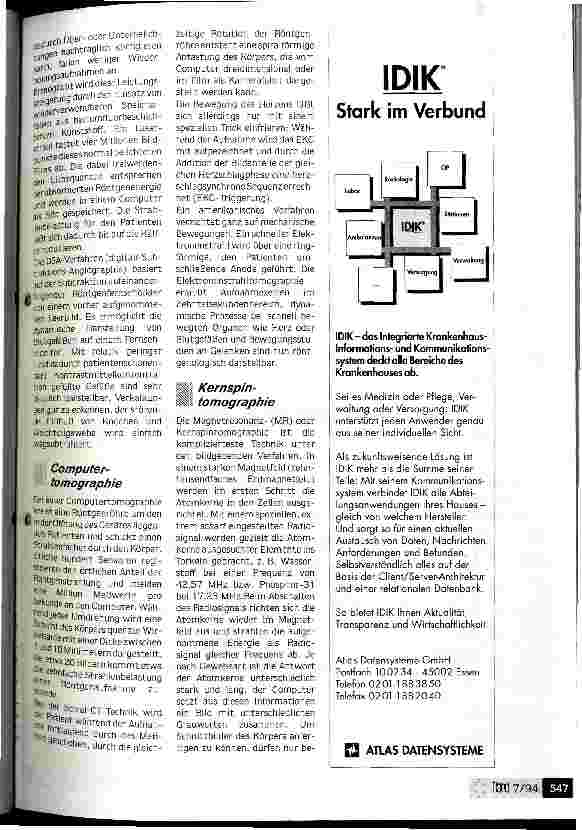 Vorschauseite 2: Der Computer als Assistent des Arztes Trends und Entwicklungen in der Medizintechnik