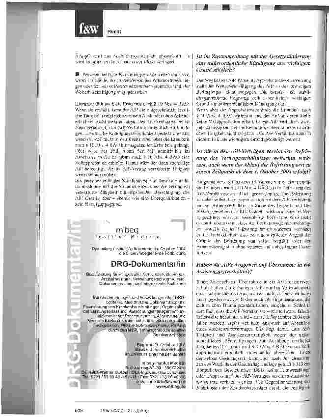 Vorschauseite 3: Abschaffung der AiPs: Was wird aus den laufenden Verträgen?Arbeitsrechtliche Fragen und Antworten