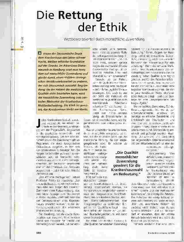 Vorschauseite 1: Die Rettung der ErhikWettbewerbsvorteil durch menschliche Zuwendung