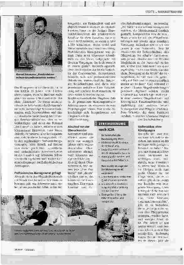Vorschauseite 2: Metamorphose der PflegeHeilberufe-Visite im Klinikum Chemnitz