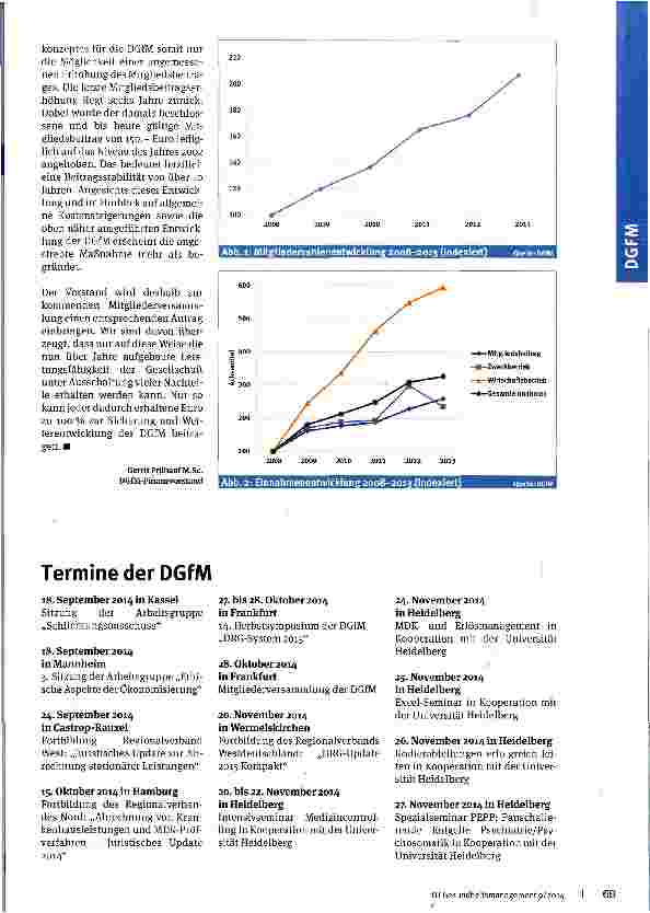 Vorschauseite 2: Die DGfM wird erwachsen