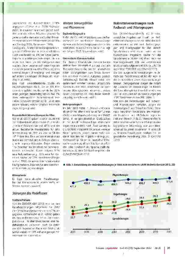 Vorschauseite 4: Aktuelle Prävalenzen und ihre Bedeutung für die Logopädie
