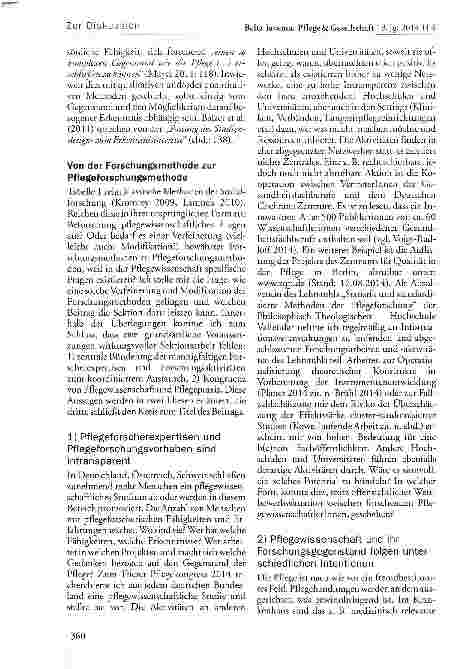 Vorschauseite 4: Aufgaben und Ziele der Sektion „Forschungsmethoden der Deutschen Gesellschaft für Pflegewissenschaft e.V. (DGP): Was sind Voraussetzungen und wie kann es effektiv weitergehen?