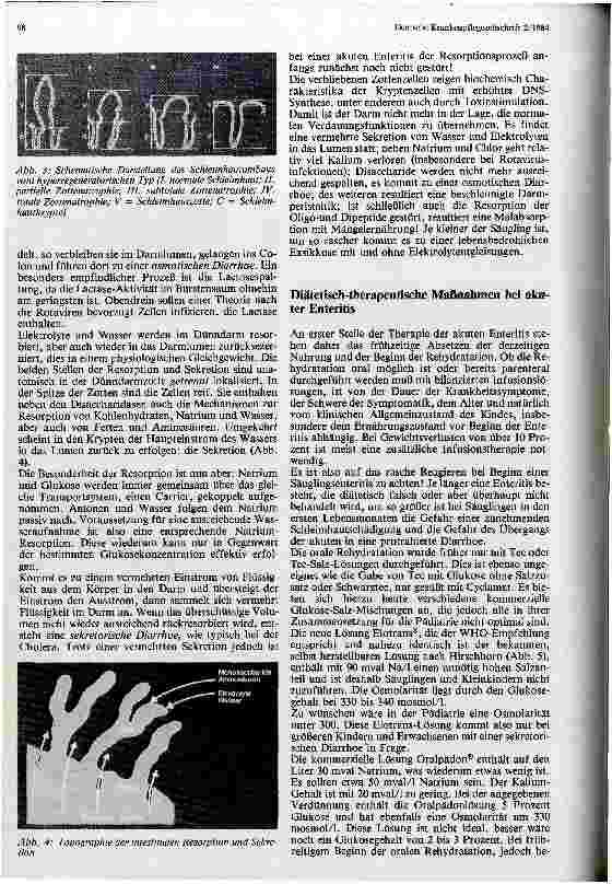 Vorschauseite 2: Die diätetische Therapie der akuten Gastroenteritis des Säuglings und Kleinkindes