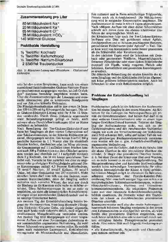 Vorschauseite 3: Die diätetische Therapie der akuten Gastroenteritis des Säuglings und Kleinkindes