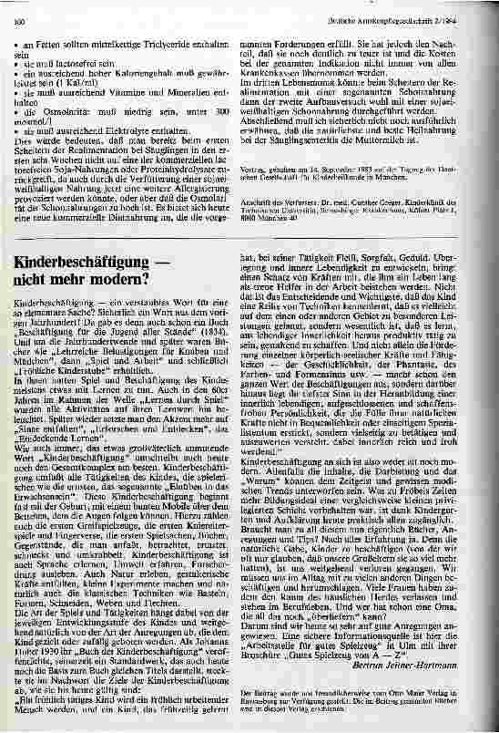Vorschauseite 4: Die diätetische Therapie der akuten Gastroenteritis des Säuglings und Kleinkindes