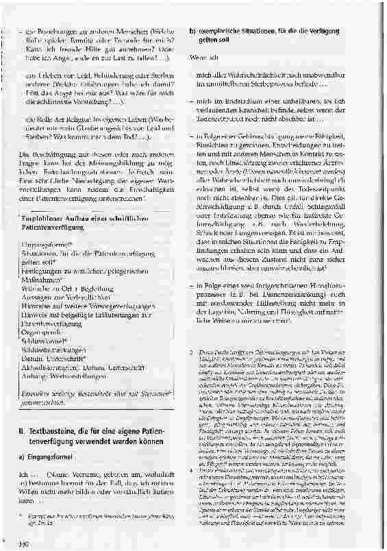 Vorschauseite 3: Formulierungshilfe Patientenverfügung