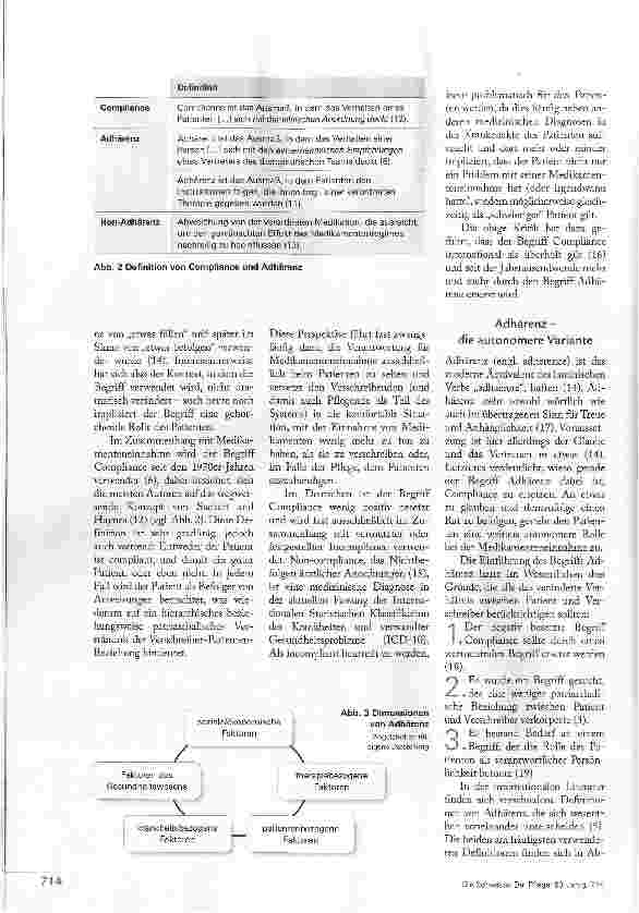 Vorschauseite 3: Compilance oder Adhärenz?