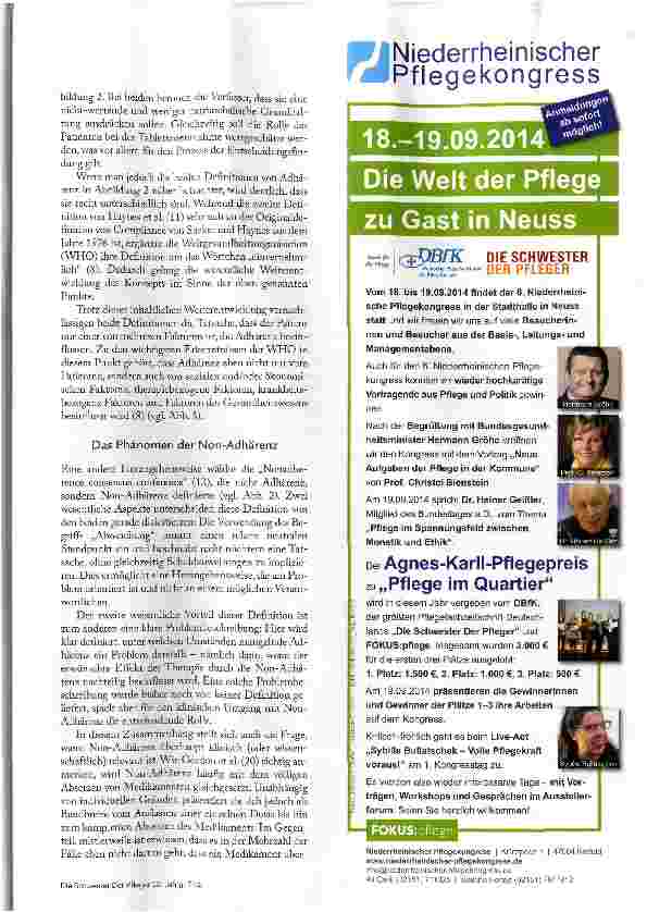 Vorschauseite 4: Compilance oder Adhärenz?