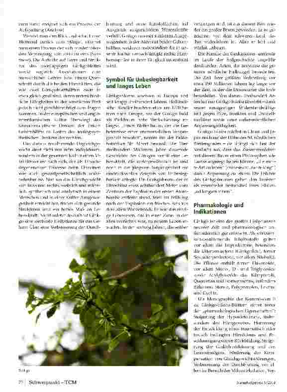 Vorschauseite 2: Ginkgo (Ginkgo biloba)