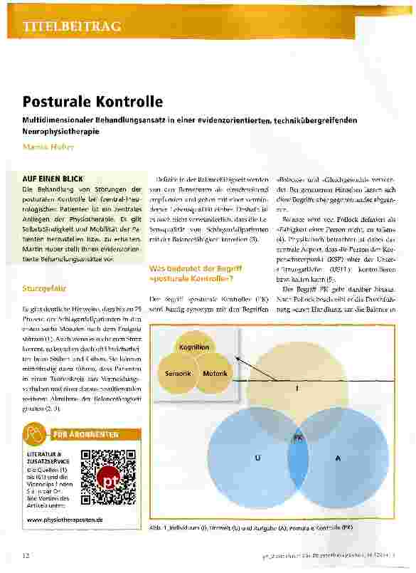Vorschauseite 1: Posturale Kontrolle