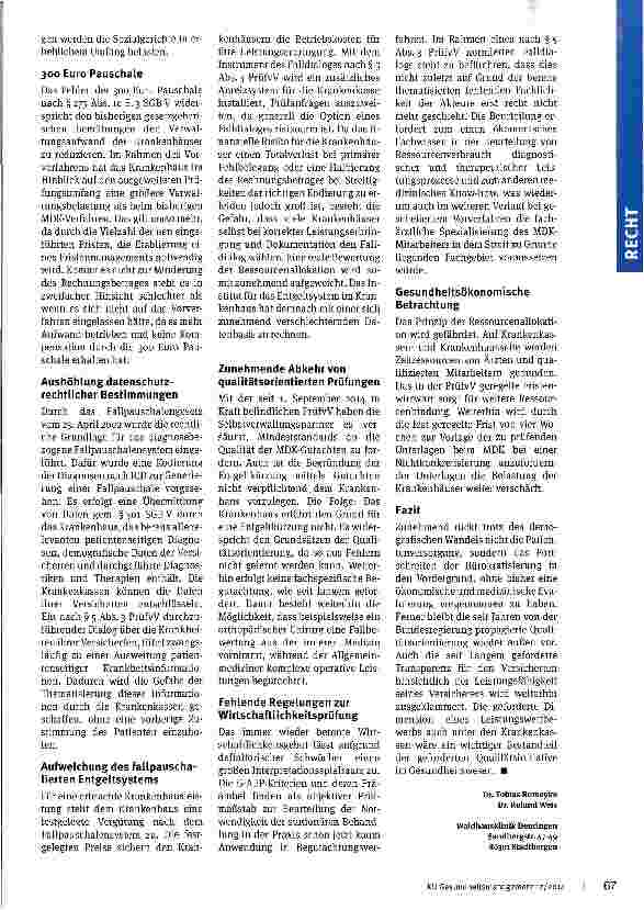 Vorschauseite 3: Neuregelungen im Krankenhausfinanzierungsrecht