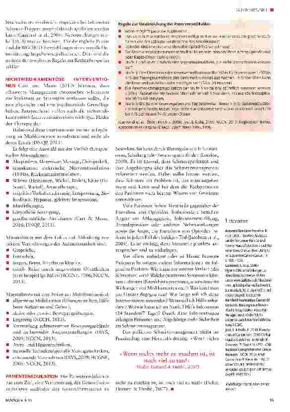 Vorschauseite 4: «Schmerz, lass bitte nach!» -Schmerzmanagement in der Palliative Care
