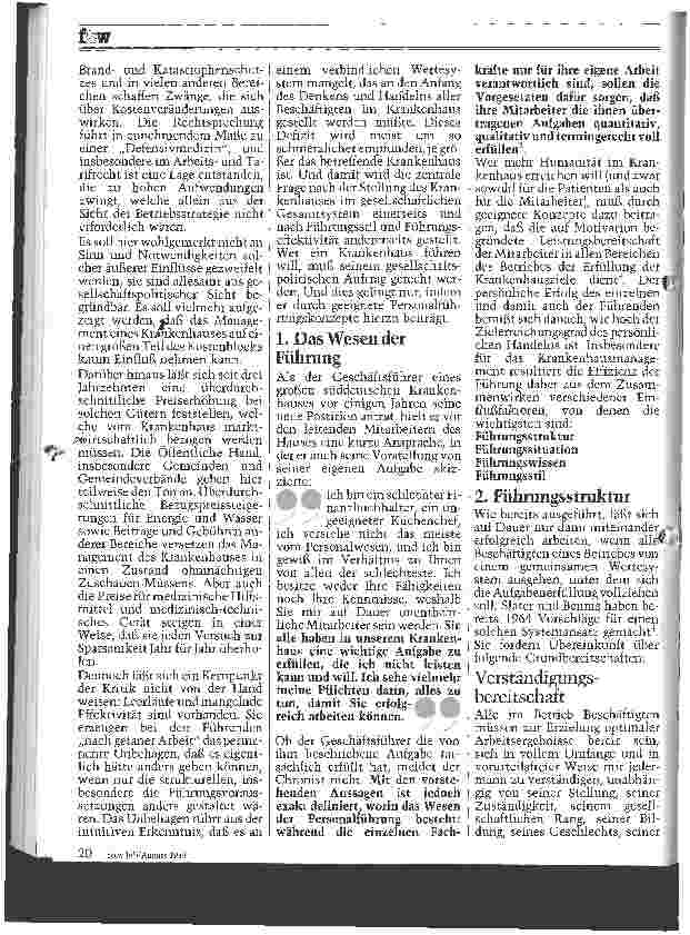 Vorschauseite 2: Führungseffektivität im Krankenhaus Gedanken und Anmerkungen zu einem uralten Thema