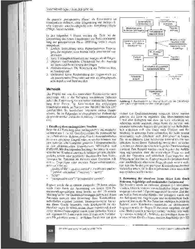 Vorschauseite 3: Entwicklung und Evaluation eines neuen Instruments zur Patientenbeurteilung in der perioperativen Phase (PPP-Fragebogen)