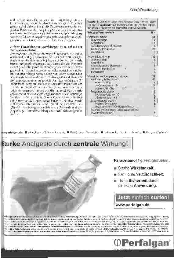 Vorschauseite 4: Entwicklung und Evaluation eines neuen Instruments zur Patientenbeurteilung in der perioperativen Phase (PPP-Fragebogen)
