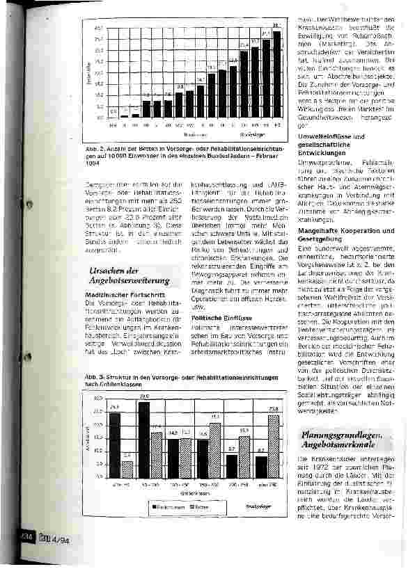 Vorschauseite 4: Markt oder staatliche Planung? Die pragmatische Alternative heißt Zusammenarbeit Koordinierung und Regionalisierung des stationären Rehabilitationsangebotes in Niedersachsen
