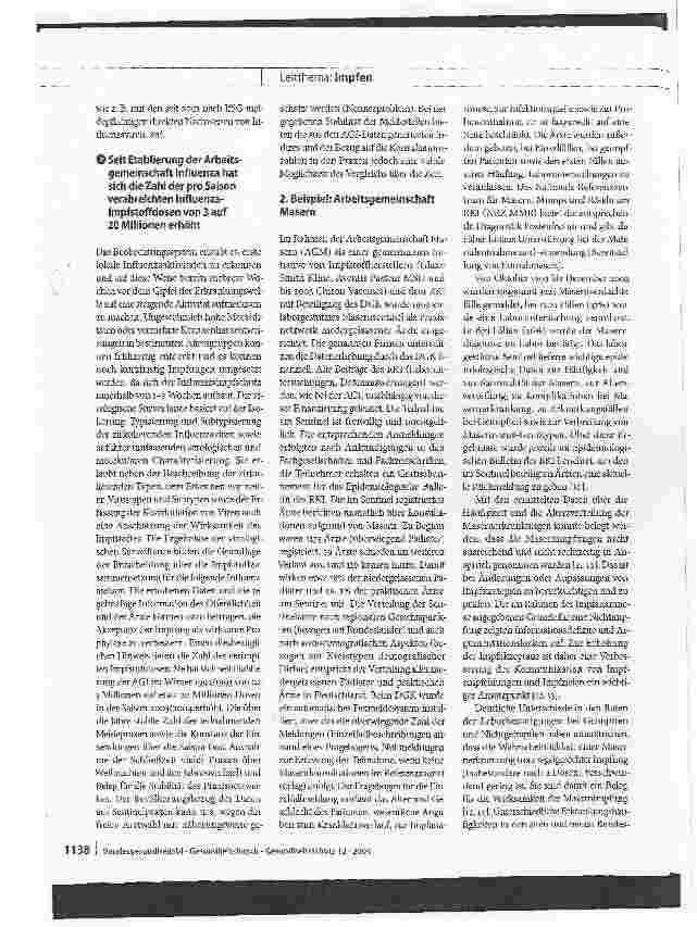 Vorschauseite 3: Die Bedeutung von Sentinels für die Implementierung und Evaluation von Impfstrategien