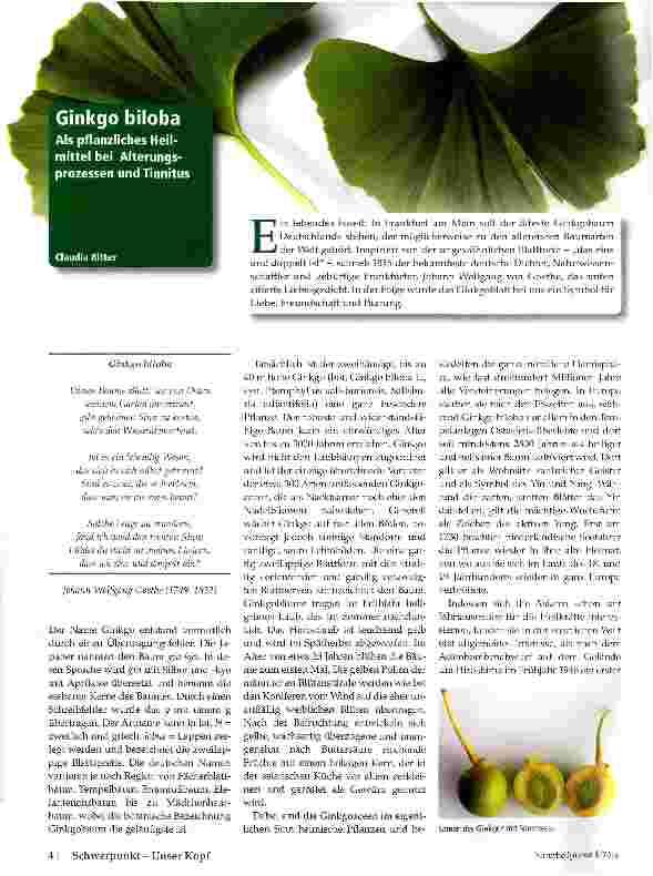 Vorschauseite 1: Ginkgo Biloba