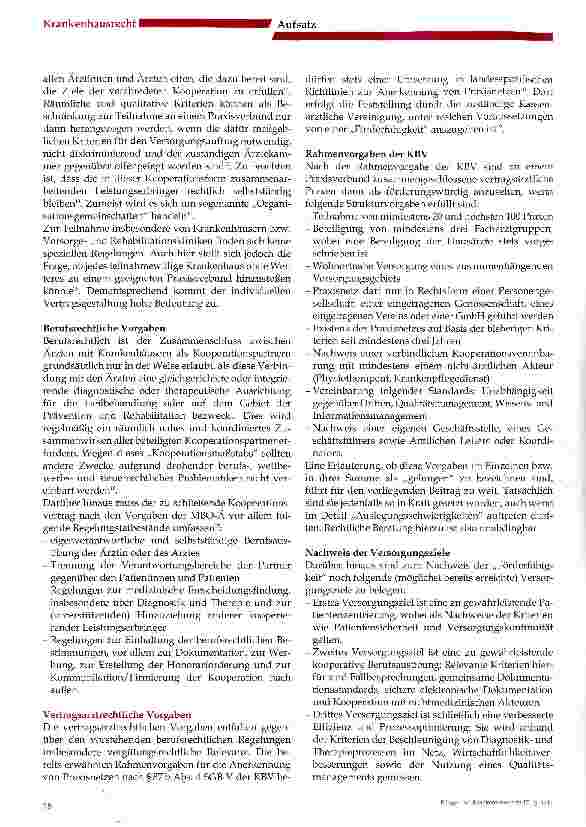 Vorschauseite 2: Praxisverbünde: Eine Kooperationsalternative für Krankenhäuser?