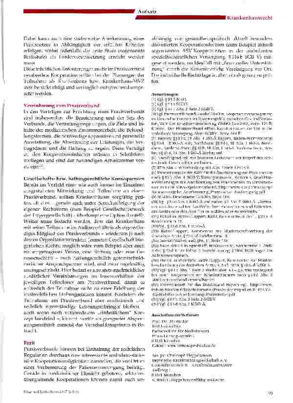 Vorschauseite 3: Praxisverbünde: Eine Kooperationsalternative für Krankenhäuser?