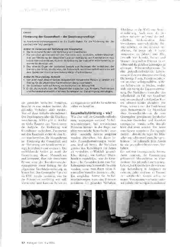 Vorschauseite 2: Gesünder leben: öffentliche oder individuelle Aufgabe?