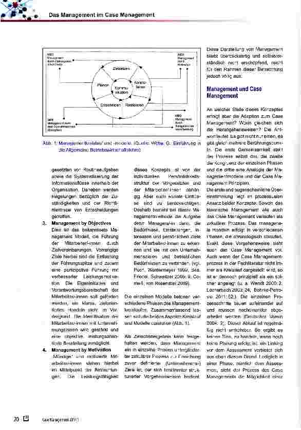 Vorschauseite 3: Das Management im Case Management. Eine Untersuchung