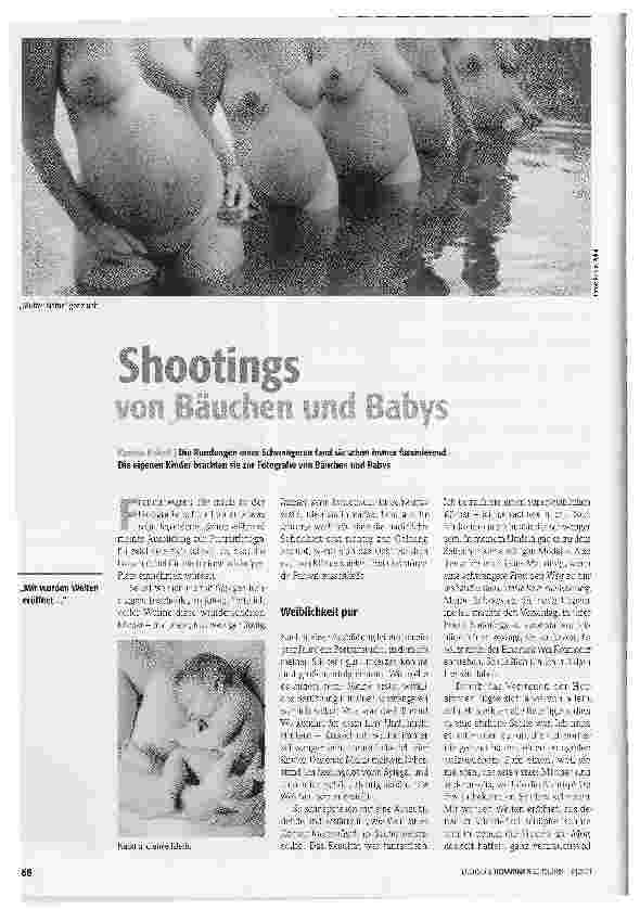 Vorschauseite 1: Shootings von Bäuchen und Babys
