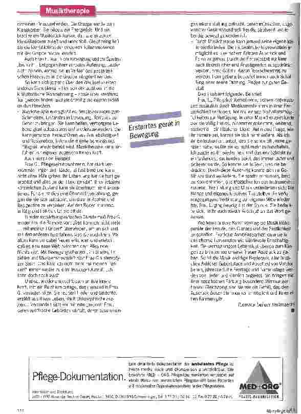 Vorschauseite 2: Brücke zum eigenen Wesen Integrative Musiktherapie mit pflegebedürftigen alten Menschen