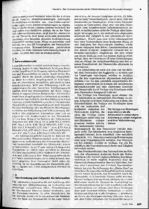 Vorschauseite 2: Das Informationsrecht und die Öffentlichkeitsarbeit der Personalvertretungen