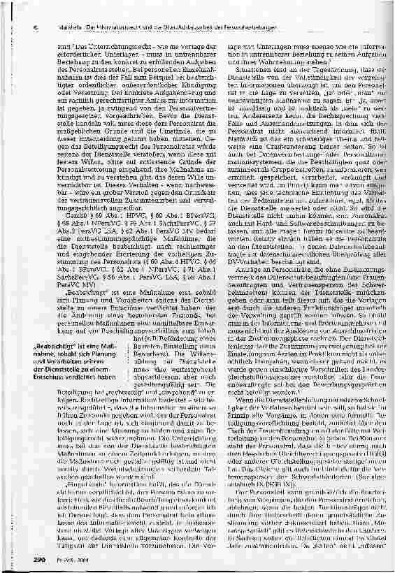 Vorschauseite 3: Das Informationsrecht und die Öffentlichkeitsarbeit der Personalvertretungen