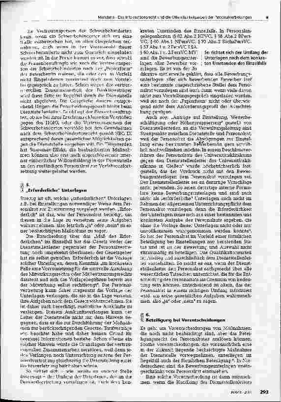 Vorschauseite 6: Das Informationsrecht und die Öffentlichkeitsarbeit der Personalvertretungen
