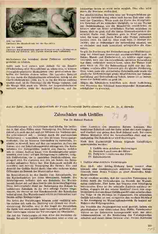 Vorschauseite 1: Zahnschäden nach Unfällen