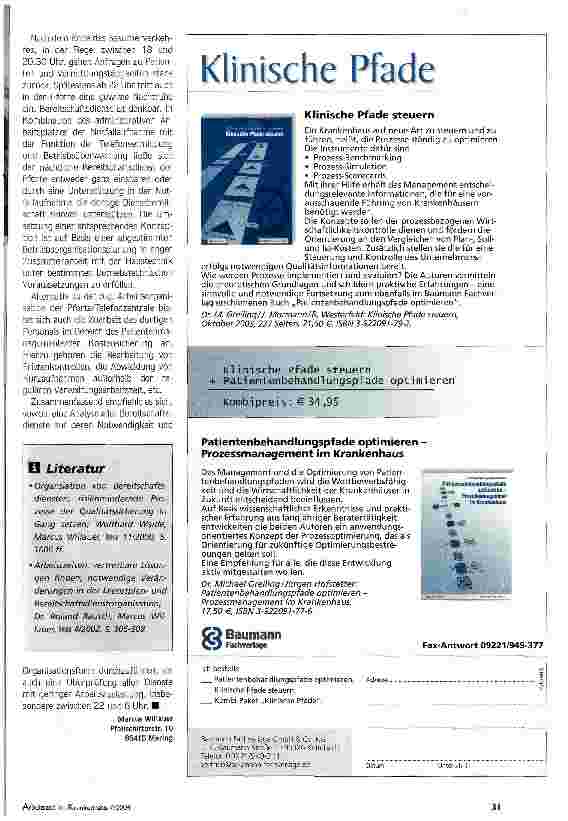 Vorschauseite 2: Mit oder ohne Bereitschaftsdienst?Umsetzung des Arbeitszeiturteils in nicht medizinischen Bereichen