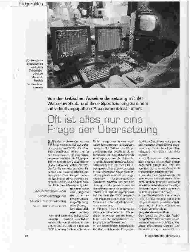 Vorschauseite 1: Oft ist alles nur eine Frage der Übersetzung