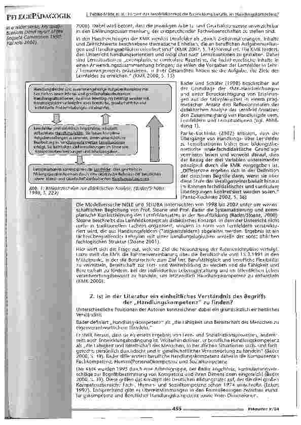 Vorschauseite 3: Fördert das Lernfeldkonzept die Entwicklung beruflicherHandlungskompetenz?Eine Literaturanalyse unter der Berücksichtigung theoretischer Konzepte und historischer Entwicklungslini…