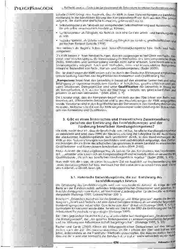Vorschauseite 4: Fördert das Lernfeldkonzept die Entwicklung beruflicherHandlungskompetenz?Eine Literaturanalyse unter der Berücksichtigung theoretischer Konzepte und historischer Entwicklungslini…