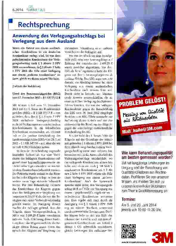 Vorschauseite 1: Anwendung des Verlegungsabschlags bei Verlegung aus dem Ausland